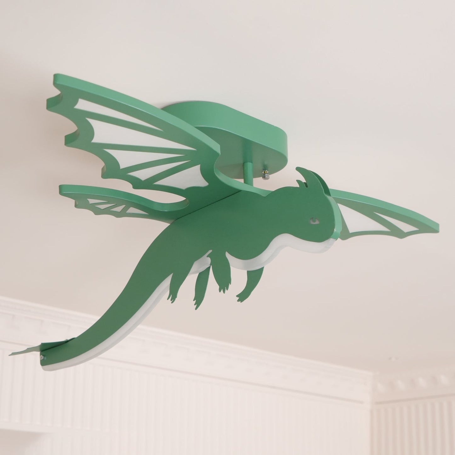 Green Dinosaur Ceiling Light | LED Acrylic | Green
