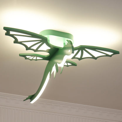 Green Dinosaur Ceiling Light | LED Acrylic | Green