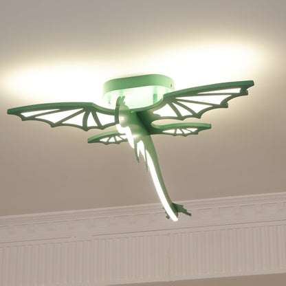 Green Dinosaur Ceiling Light | LED Acrylic | Green