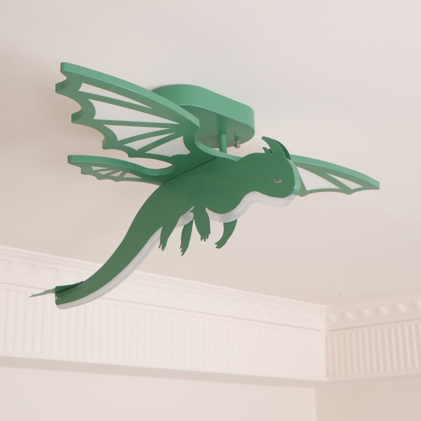 Green Dinosaur Ceiling Light | LED Acrylic | Green