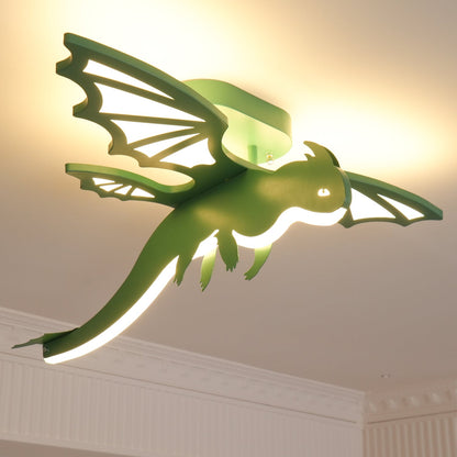 Green Dinosaur Ceiling Light | LED Acrylic | Green