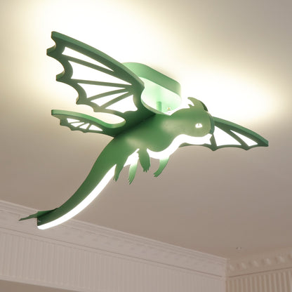 Green Dinosaur Ceiling Light | LED Acrylic | Green