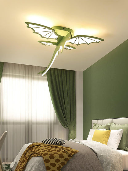 Green Dinosaur Ceiling Light | LED Acrylic | Green