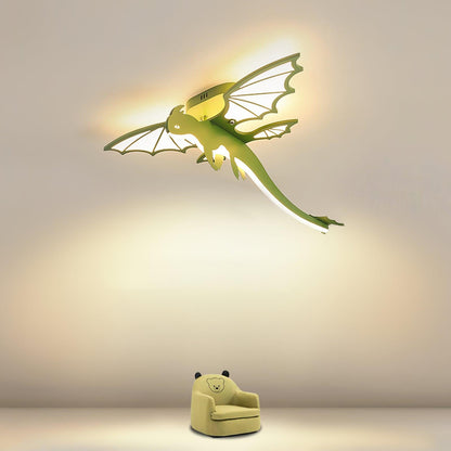 Green Dinosaur Ceiling Light | LED Acrylic | Green