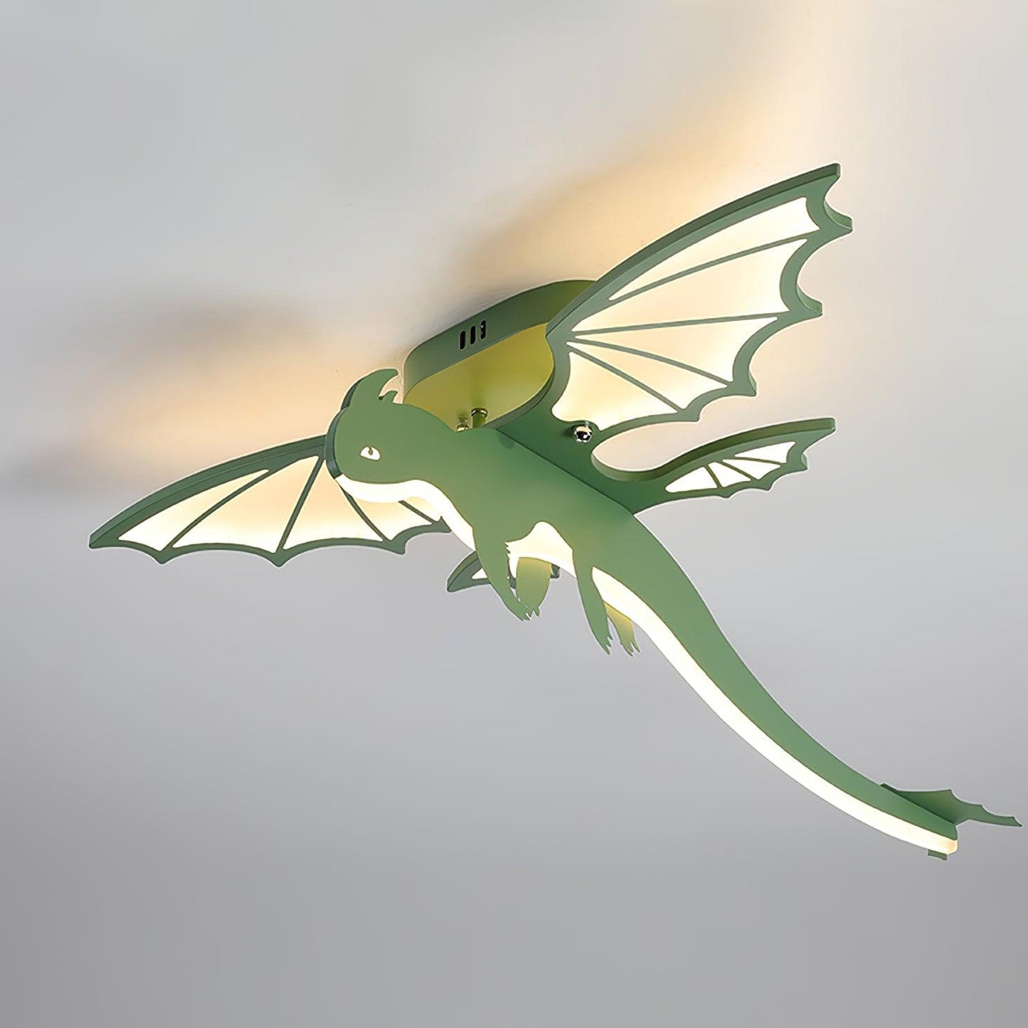 Green Dinosaur Ceiling Light | LED Acrylic | Green