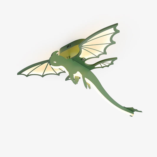 Green Dinosaur Ceiling Light | LED Acrylic | Green