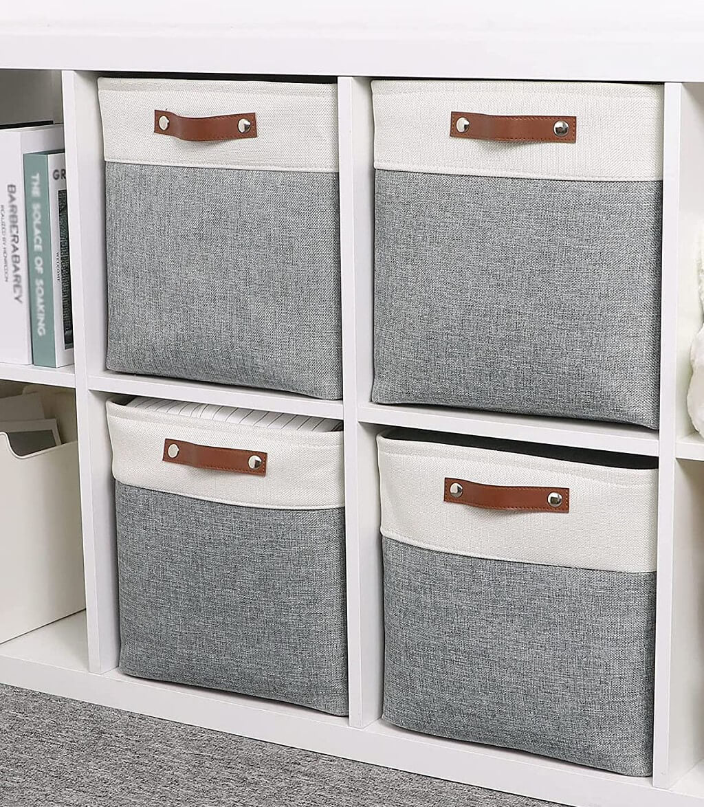 Canvas Storage Cube Box | High-Quality Fabric | 3 Pack