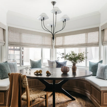 Griffin Chandelier | Brass & Leather | 2 or 6 Lights Options