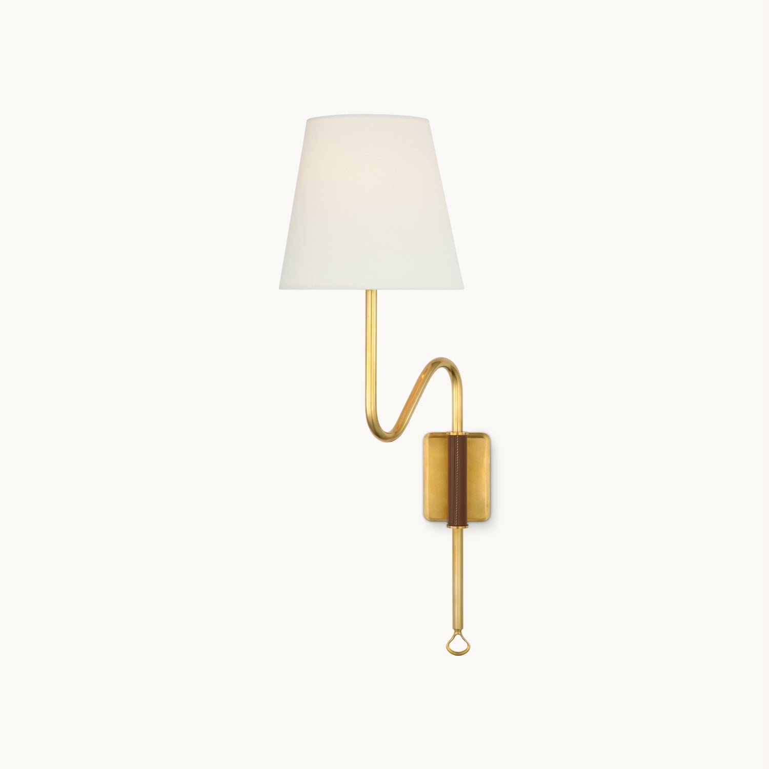 Griffin Wall Light | Brass & Leather | Contemporary Design