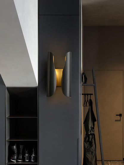 Guardian Wall Sconce | Metal Brass | Blackened Brushed Brass