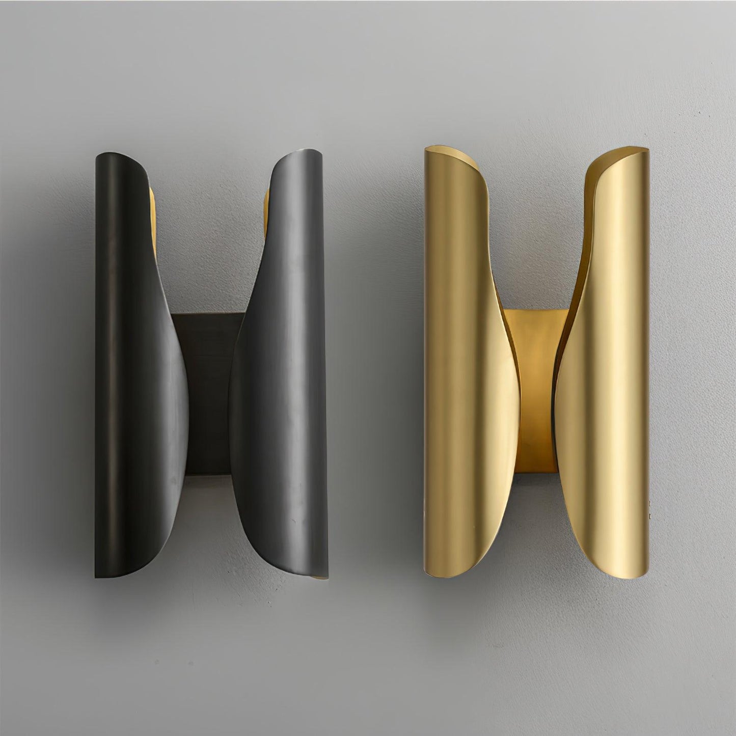 Guardian Wall Sconce | Metal Brass | Blackened Brushed Brass