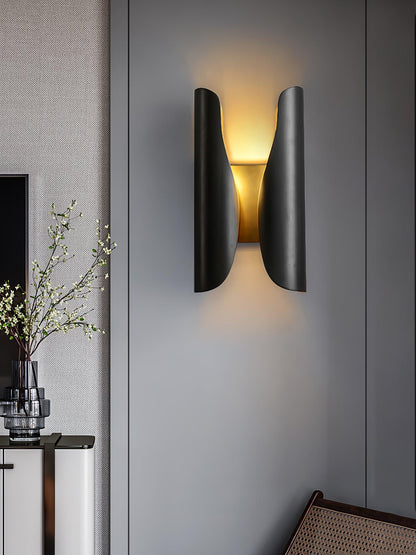 Guardian Wall Sconce | Metal Brass | Blackened Brushed Brass