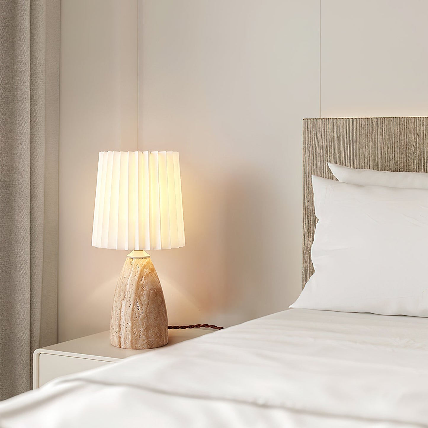 Gusnow Table Lamp | Yellow Travertine | Modern Design