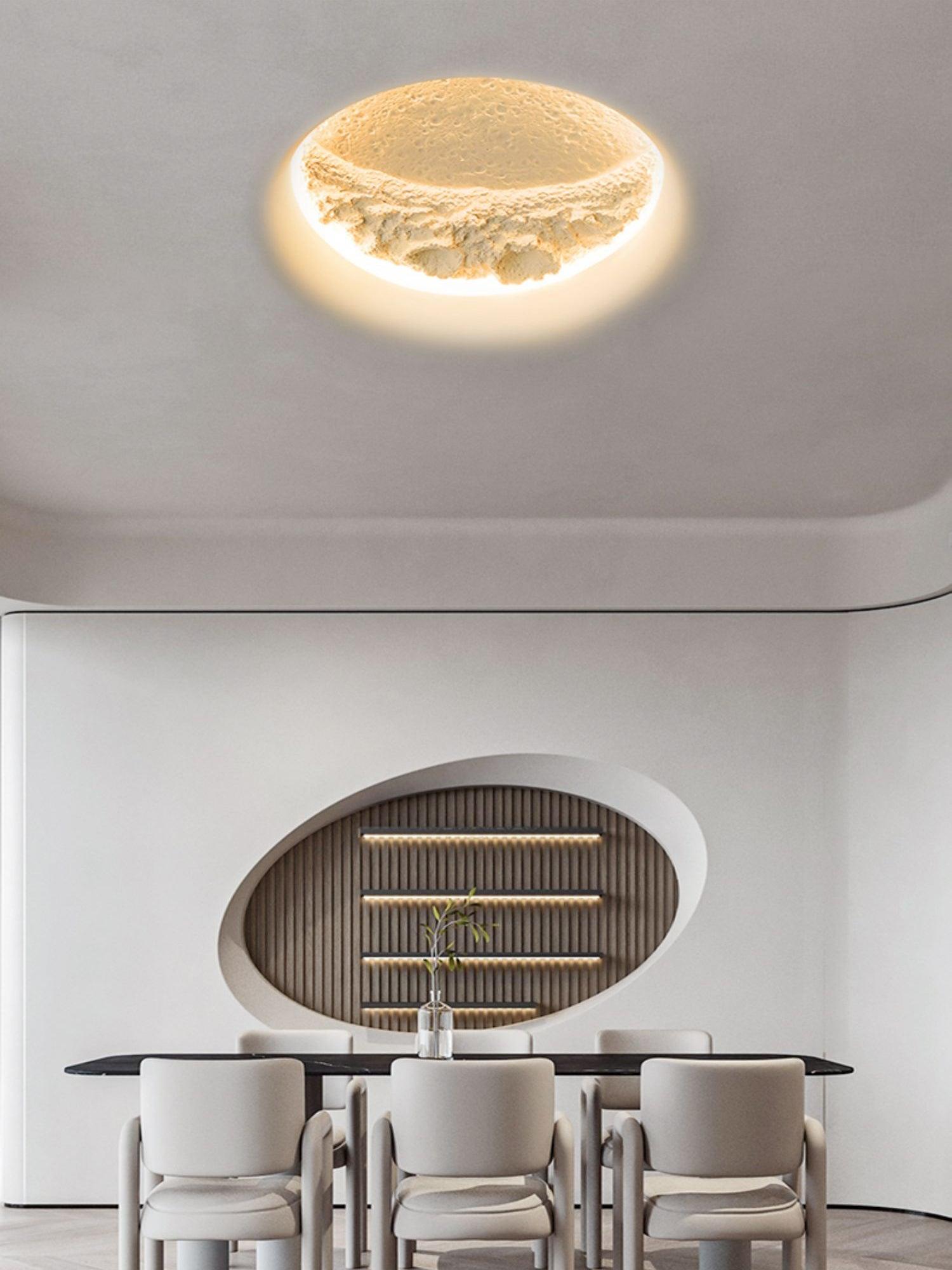 Gypsum Moon Wall Lamp | Gypsum | White