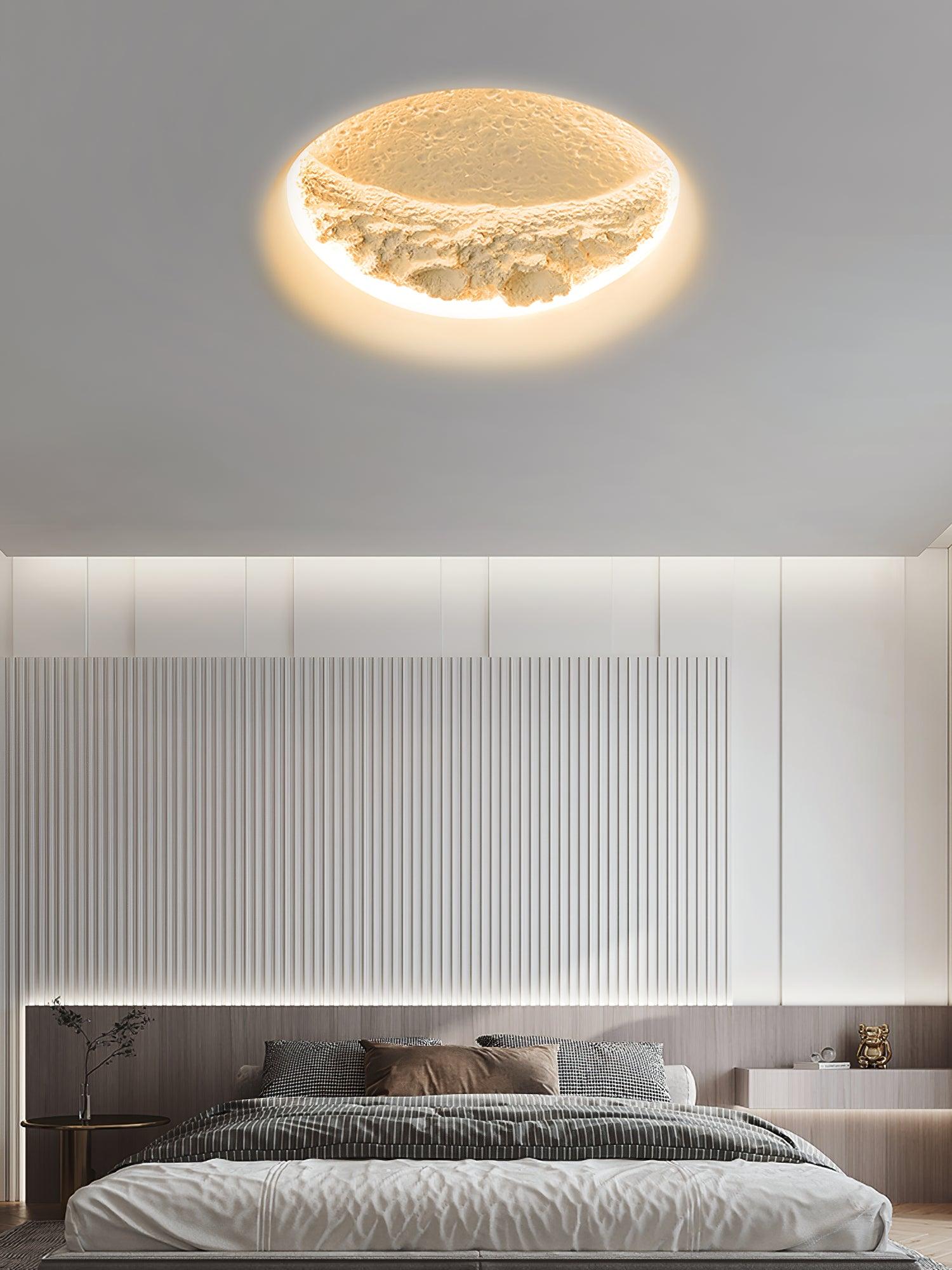 Gypsum Moon Wall Lamp | Gypsum | White