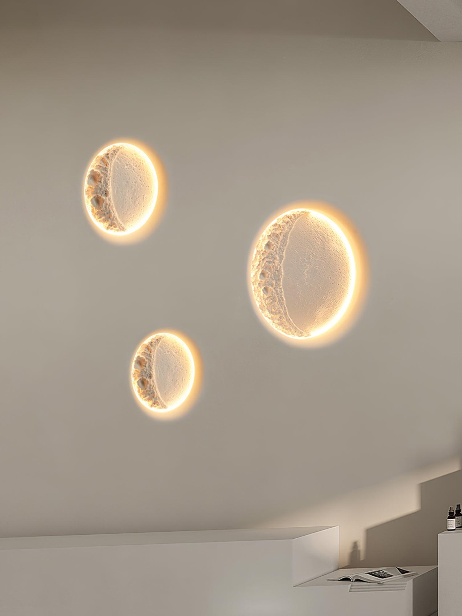 Gypsum Moon Wall Lamp | Gypsum | White
