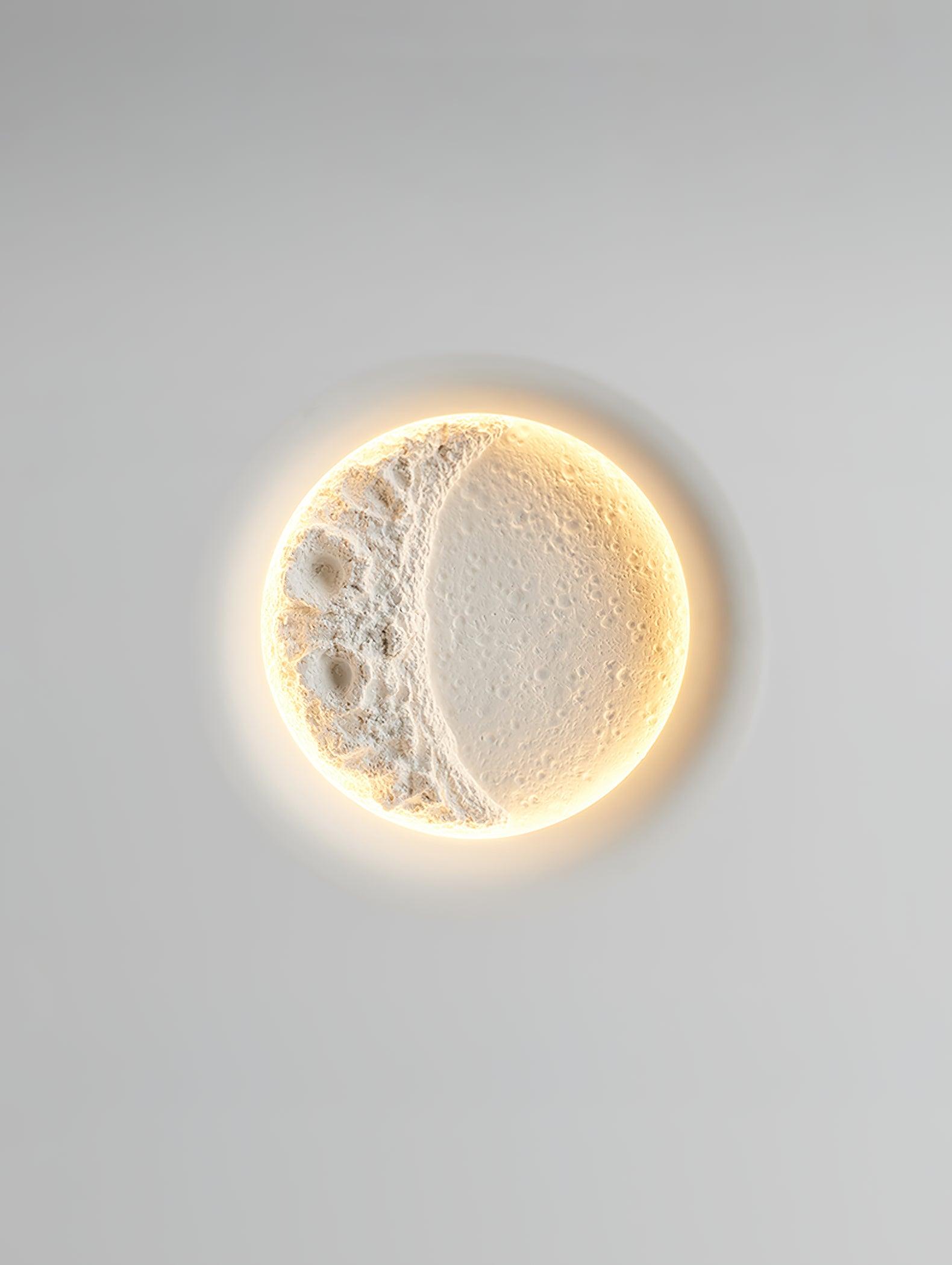 Gypsum Moon Wall Lamp | Gypsum | White