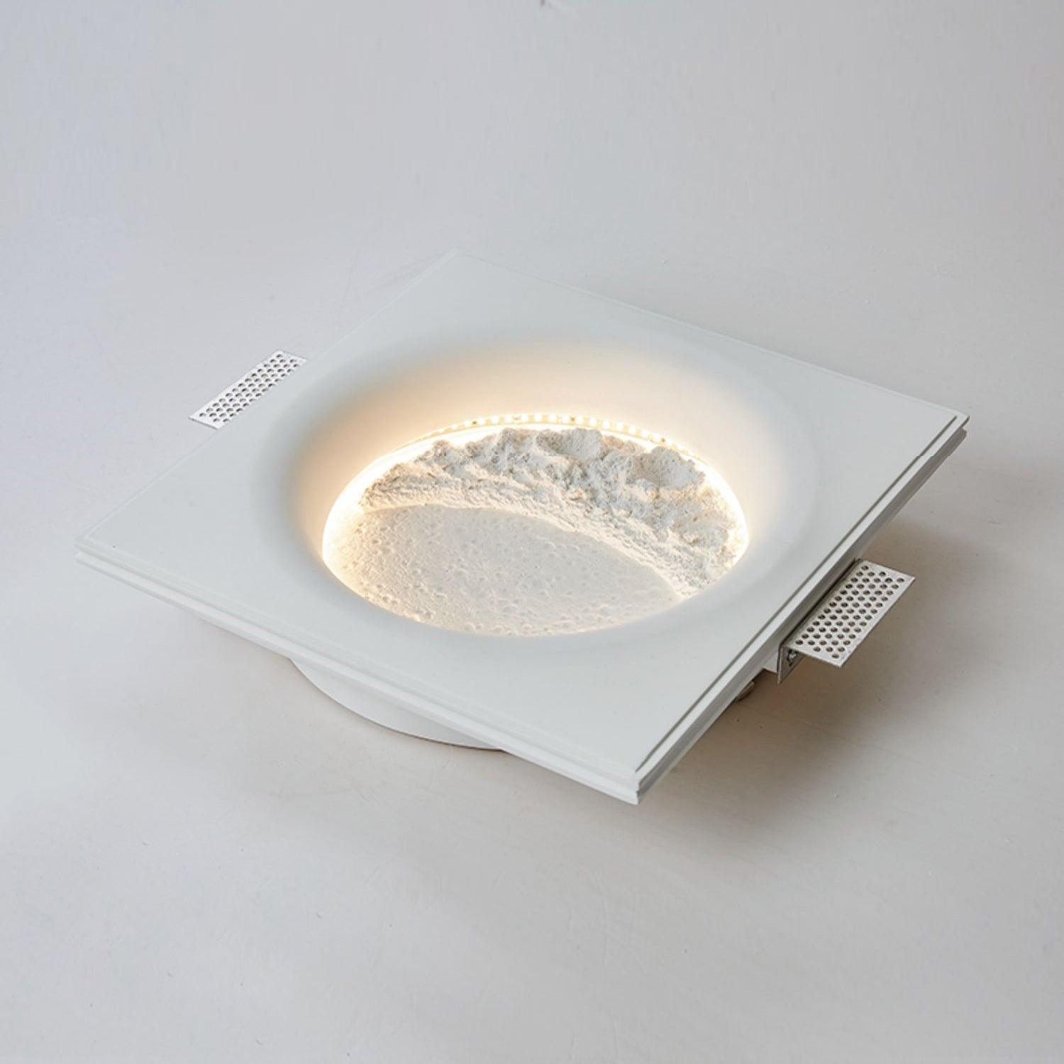 Gypsum Moon Wall Lamp | Gypsum | White
