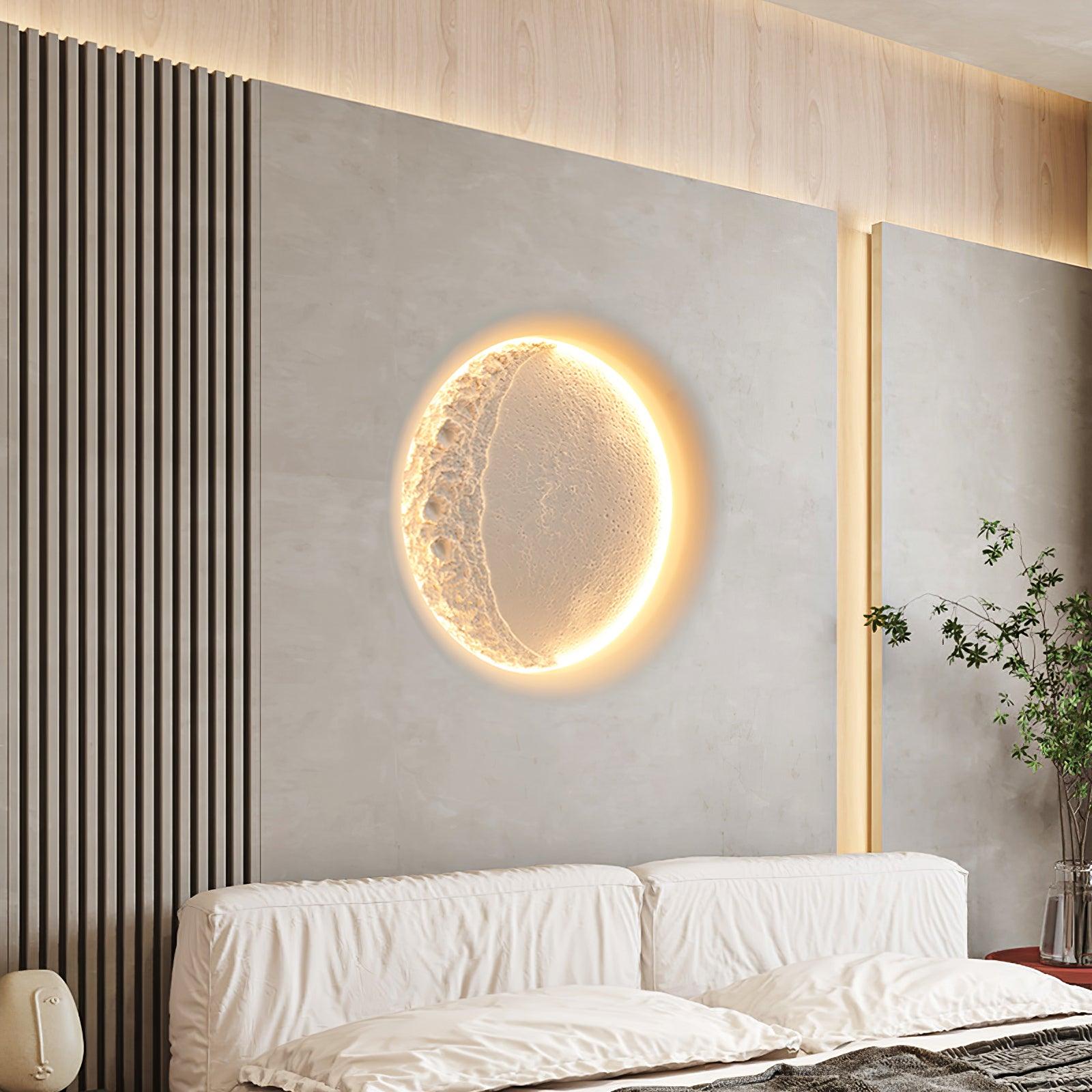 Gypsum Moon Wall Lamp | Gypsum | White
