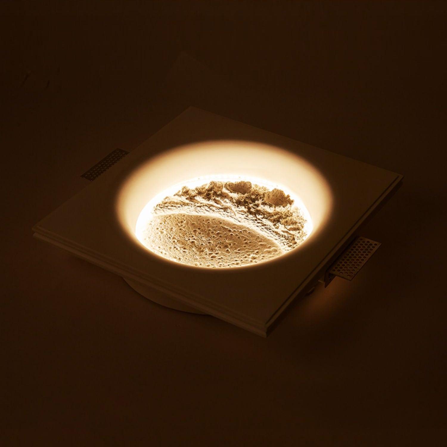 Gypsum Moon Wall Lamp | Gypsum | White