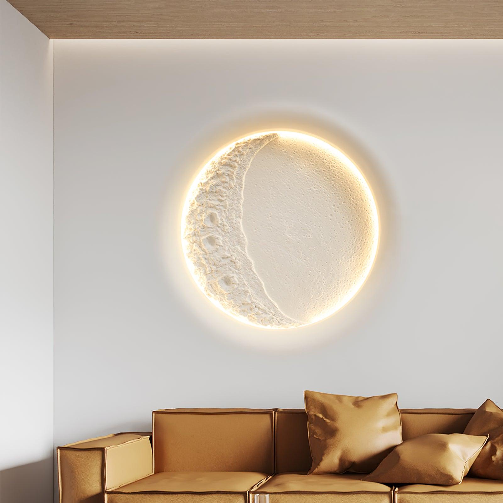 Gypsum Moon Wall Lamp | Gypsum | White