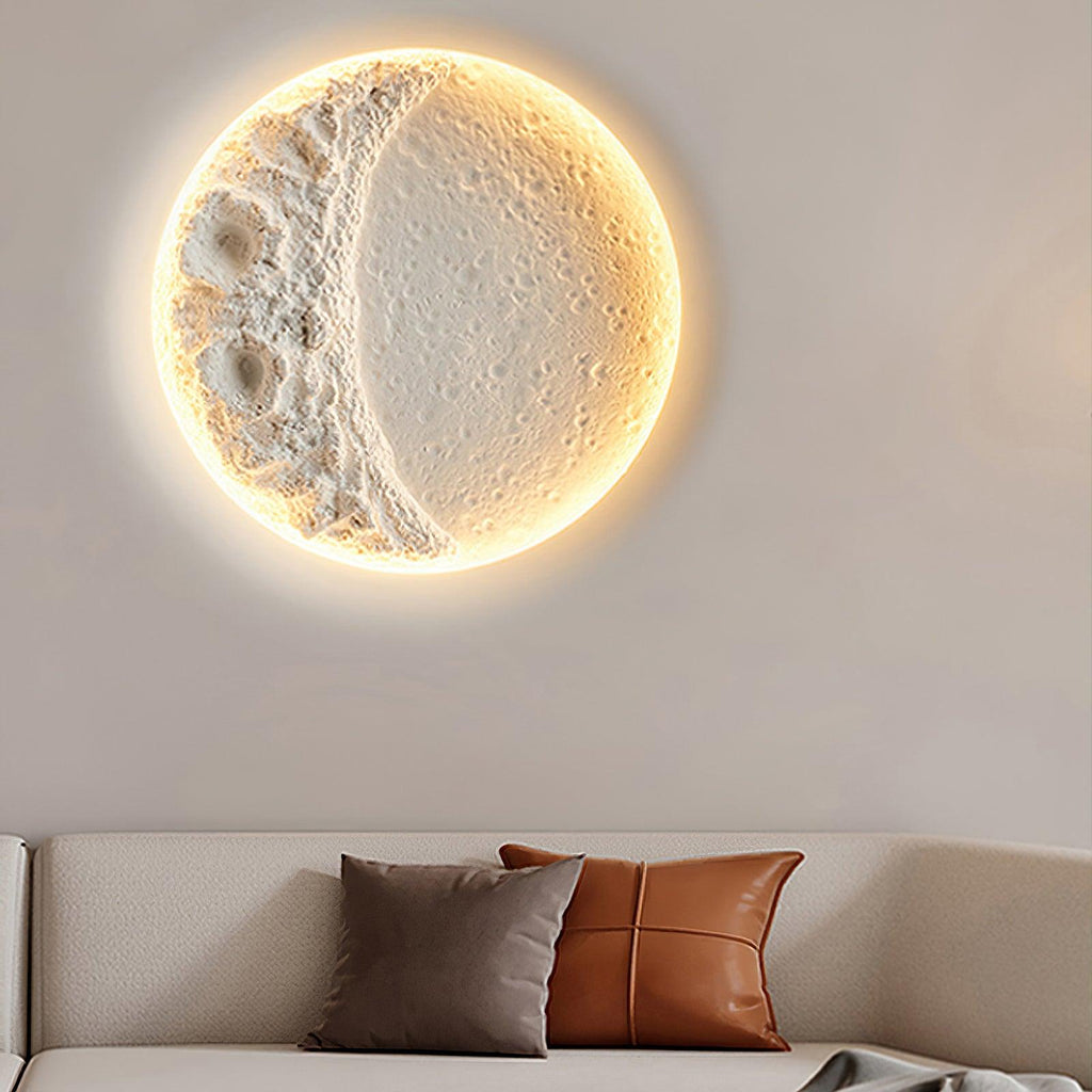Gypsum Moon Wall Lamp | Gypsum | White