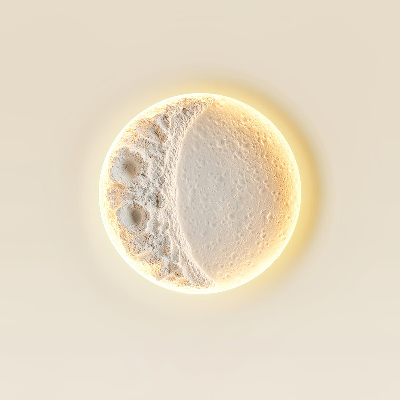 Gypsum Moon Wall Lamp | Gypsum | White
