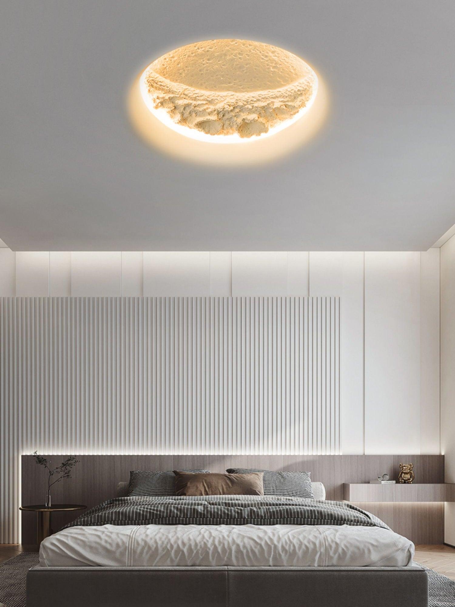 Gypsum Moon Wall Lamp | Gypsum | White