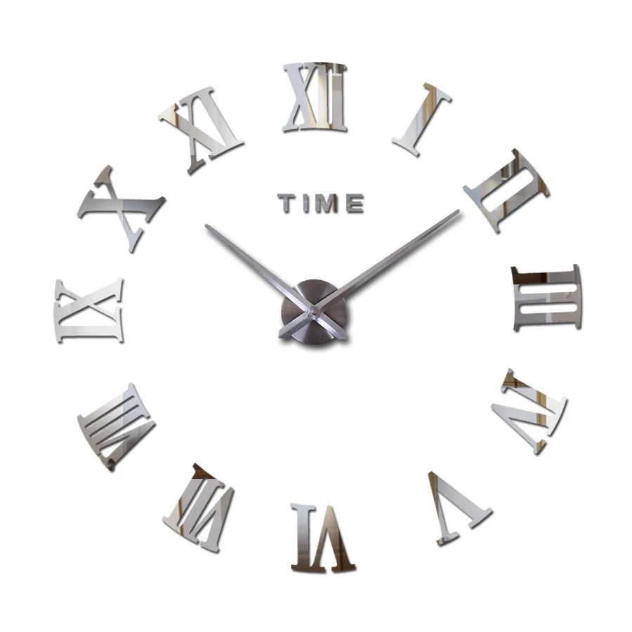 Horloge Murale 3D | Effet Miroir | Salon