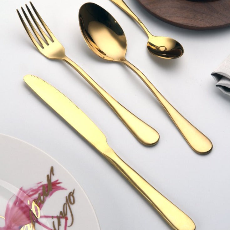 Abu Dhabi Cutlery Set | Stainless Steel | 24 Piece Set