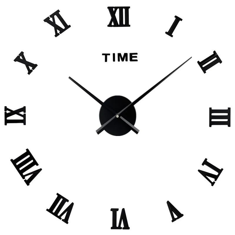 Horloge Murale 3D | Effet Miroir | Salon