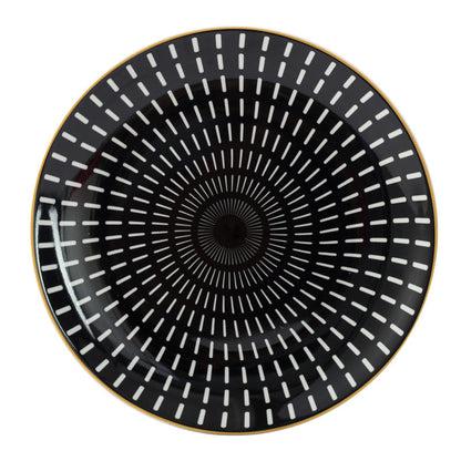 Illusion Plate | Fine Ceramic | Geometric Pattern