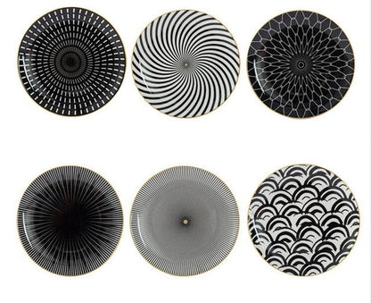 Illusion Plate | Fine Ceramic | Geometric Pattern