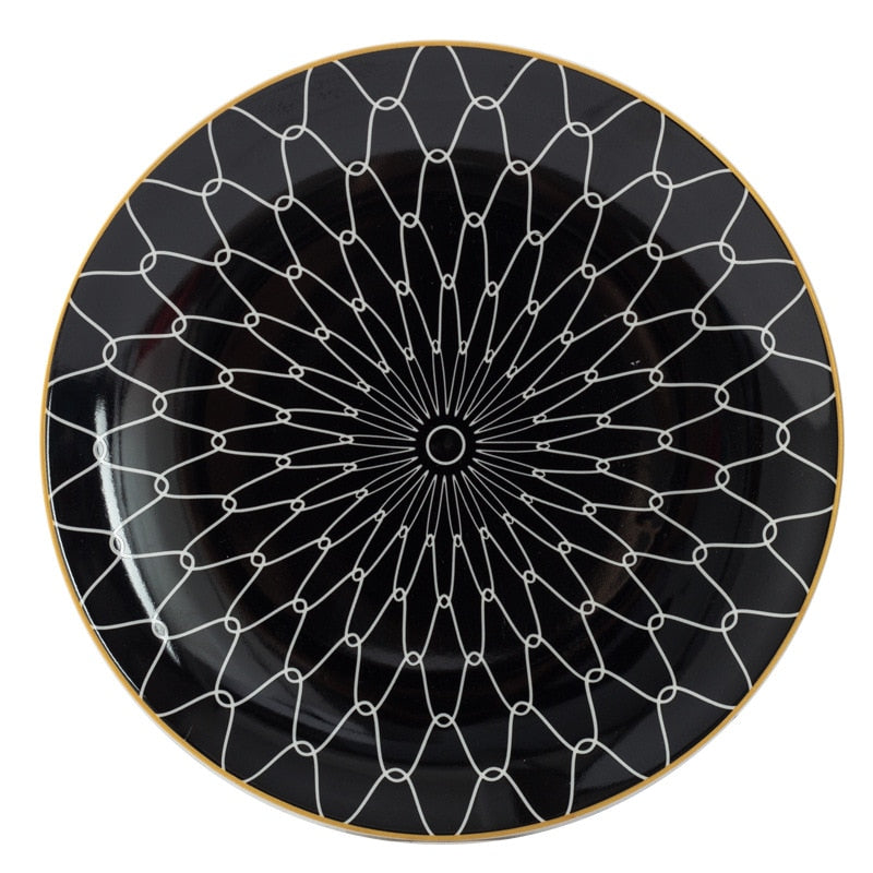 Illusion Plate | Fine Ceramic | Geometric Pattern