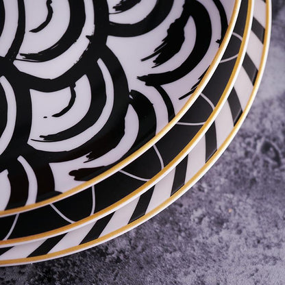 Illusion Plate | Fine Ceramic | Geometric Pattern