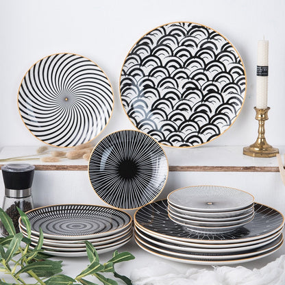 Illusion Plate | Fine Ceramic | Geometric Pattern
