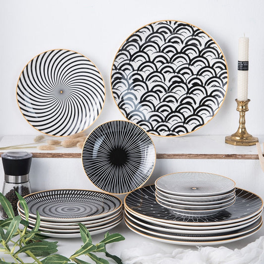 Illusion Plate | Fine Ceramic | Geometric Pattern