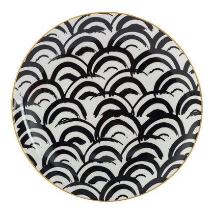 Illusion Plate | Fine Ceramic | Geometric Pattern