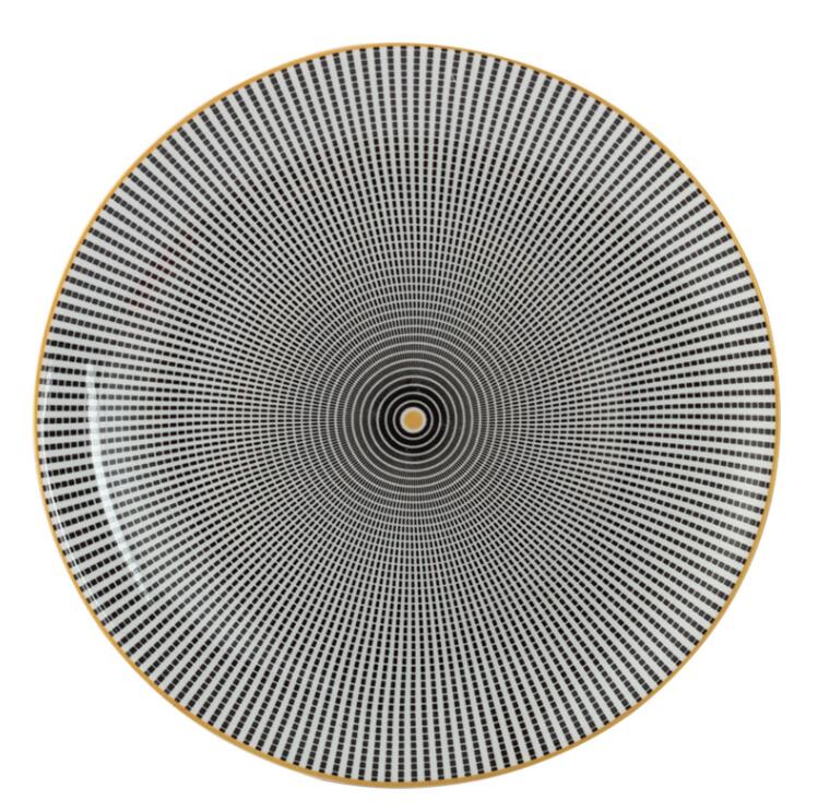 Illusion Plate | Fine Ceramic | Geometric Pattern