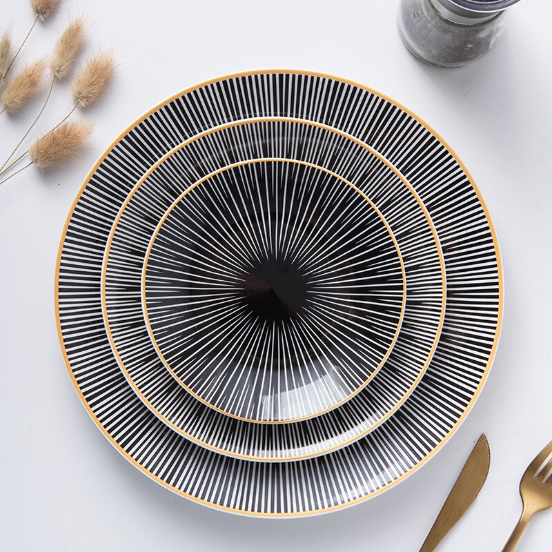 Illusion Plate | Fine Ceramic | Geometric Pattern