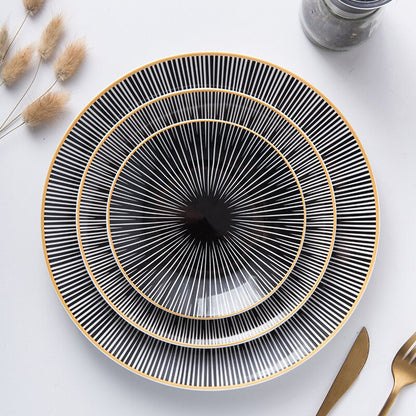 Illusion Plate | Fine Ceramic | Geometric Pattern