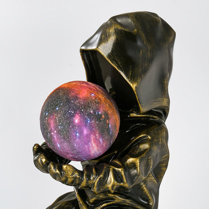 Hacker Planet Table Lamp | Metal & Resin | Black