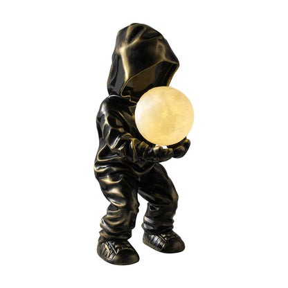 Hacker Planet Table Lamp | Metal & Resin | Black