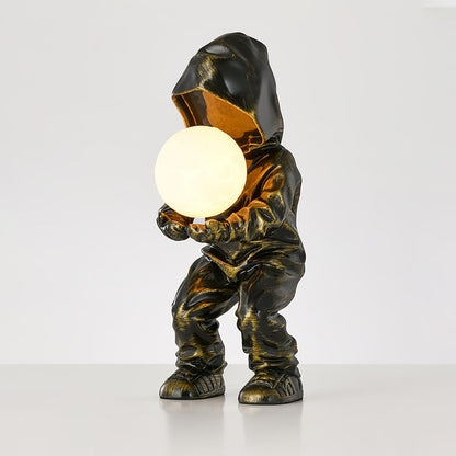 Hacker Planet Table Lamp | Metal & Resin | Black
