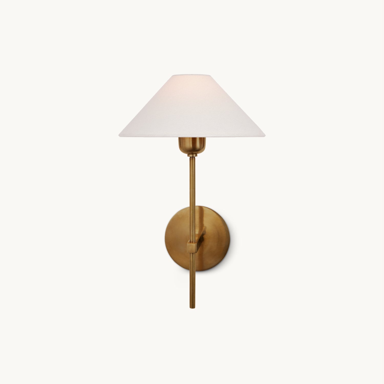 Hackney Wall Light | Brass & Fabric | Contemporary Design