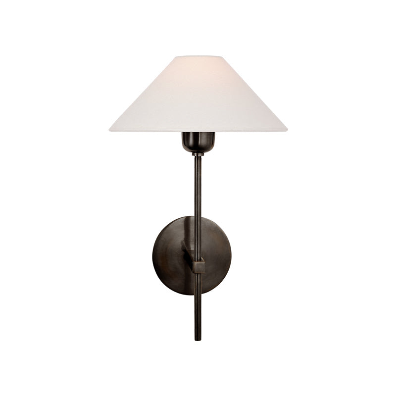 Hackney Wall Light | Brass & Fabric | Contemporary Design