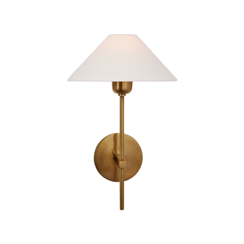 Hackney Wall Light | Brass & Fabric | Contemporary Design
