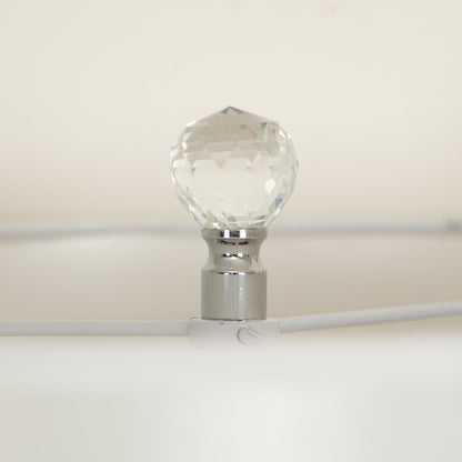 Hagano Table Lamp | Azure Blue Glass | Crystal Details