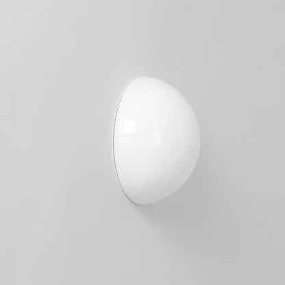 Halbkugel Wall Lamp | Glass & Metal | Frosted White or Bright White