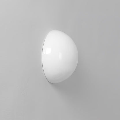 Halbkugel Wall Lamp | Glass & Metal | Frosted White or Bright White
